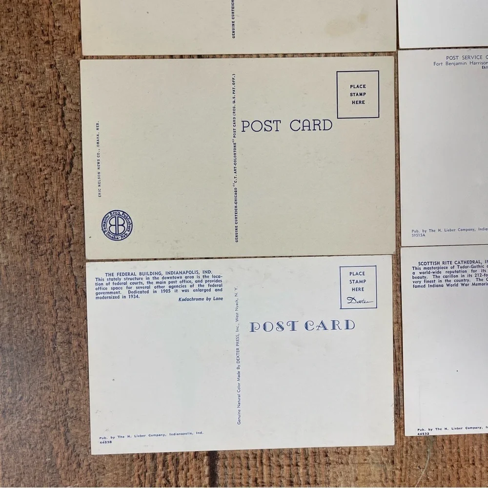 Vintage 70's Postcard Bundle Pack States Montana Indiana Minnesota Wisconsin